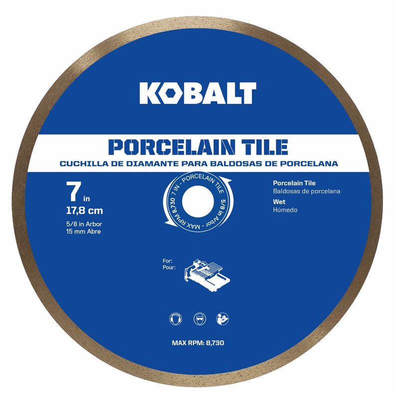 Kobalt 7-in Wet Continuous Rim Diamond Saw Blade