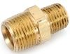Anderson Metals 1/2 in. X 3/8 in. Reducing Hex Red Brass Nipple