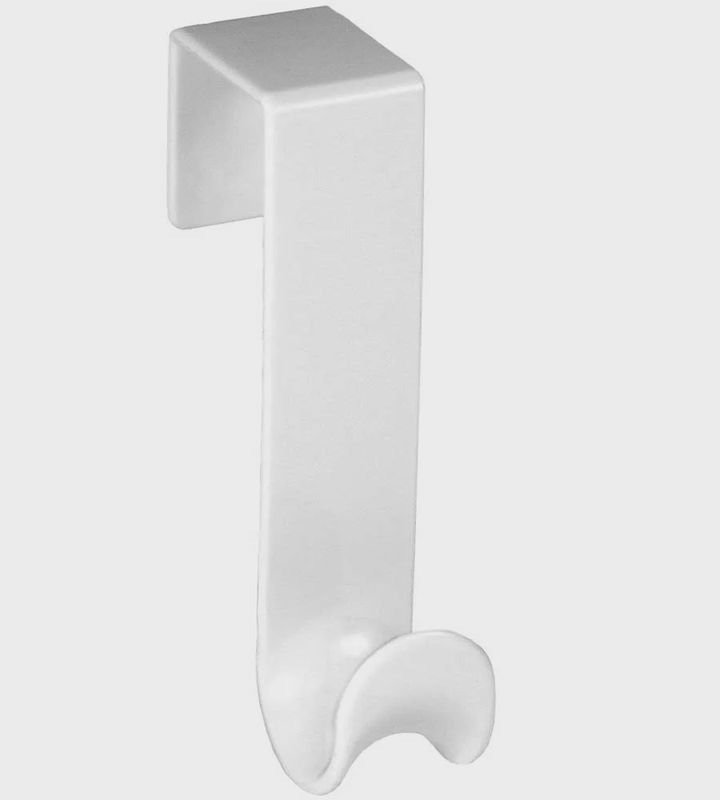 White Single Over the Door Hook