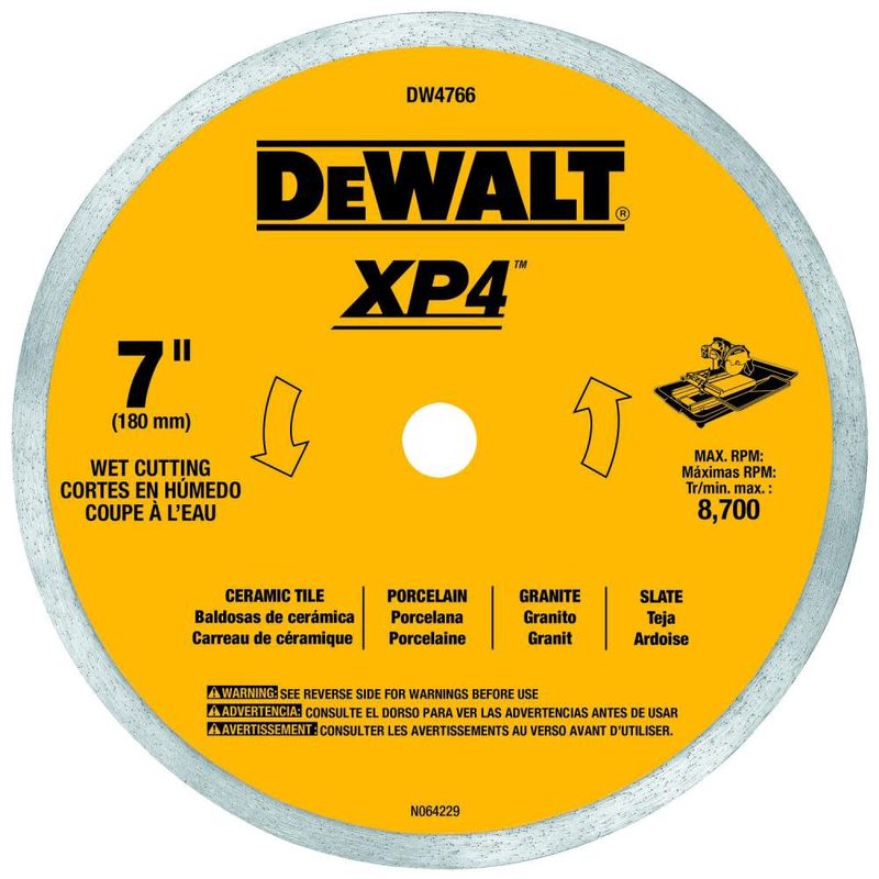 DEWALT 7-in Diamond Tile Saw Blade