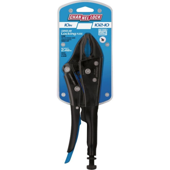 10in CURVED JAW LOCKING PLIERS W/ CUTTER