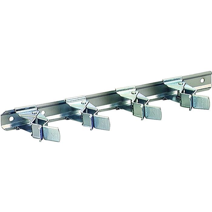 Tool Storage Clip Bar 4-Compartment Steel