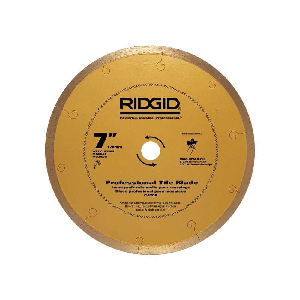 RIDGID 7 in. Premium Tile Diamond Blade