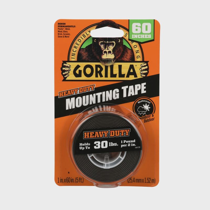 GORILLA MOUNTING TAPE 1"X60"  109233