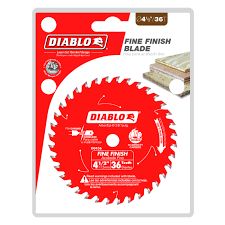 Circular Saw Blade, 4-1/2 in Dia, 3/8 in Arbor, 36-Teeth, Carbide Cutting Edge