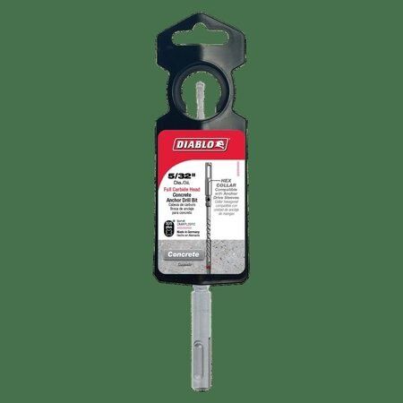 SDS-Plus r Full-Carbide Head Concrete bit9, 008925150121: 5/8"x4"x6", Per piece: 5/16"x6"