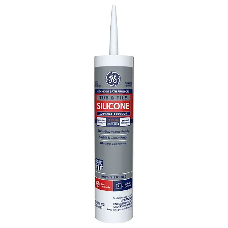 White tub &amp; tile Silicone GE