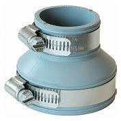 Reducing Flexible Fernco coupler &amp; tubular, Size: 1-1/2"x1-1/4" Tubular