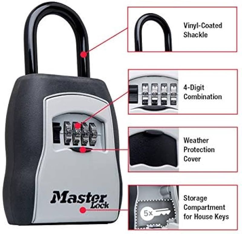PORTABLE LOCK BOX MASTERLOCK #5400EC