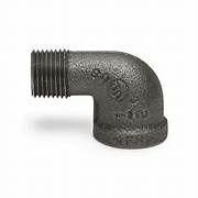 Black Street 90 Elbow, Size: 1/8"