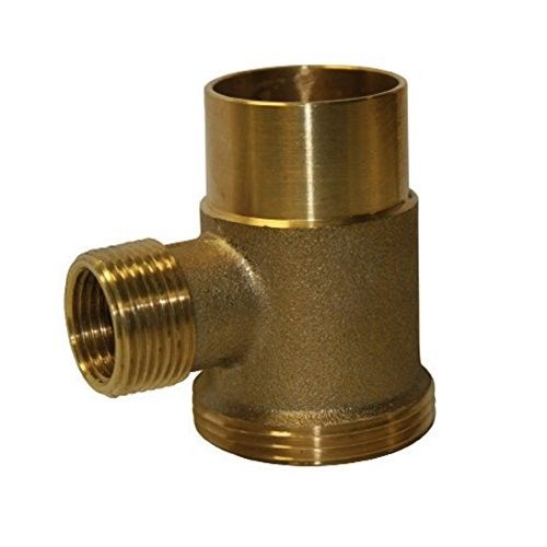 1-1/2" Brass Washing Machine Tee with Fip to Slip Joint Connections WMT112S