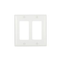 Cooper 2152W White Two Gang Decorator Wall Plate (Pack of 10)