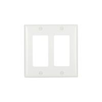 Cooper 2152W White Two Gang Decorator Wall Plate (Pack of 10)