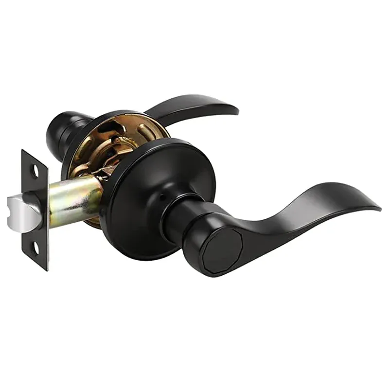 BLACK PRIVACY WAVE  LOCKSET G-FORCE #80177