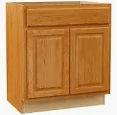 18" Oak Vanity Complete ( single handle)