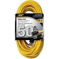 Power Zone SJTW Extension Cord  12/3  50 Ft  Double