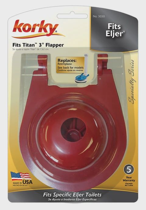 3" TOILET  FLAPPER FITS RED #3030