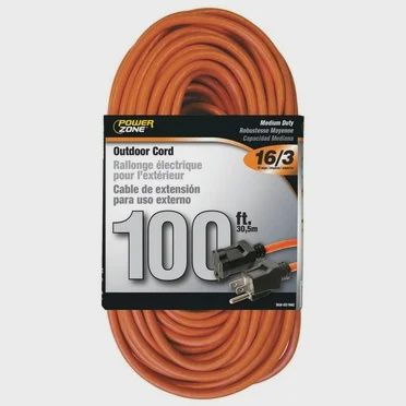 Power Zone Extension Cord 100 Ft. Orange medium duty