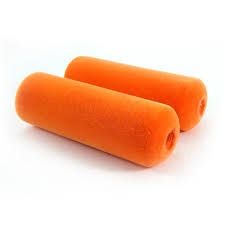 2PK 4-1/2"X3/8" ORANGE MINI ROLLER