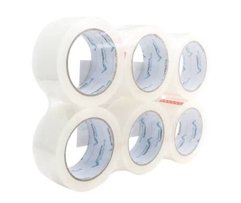 6PK 2" CLEAR PACKING TAPE