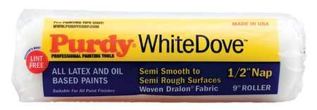 9" Paint Roller Cover, 1/2" Nap, Woven Dralon #140670093