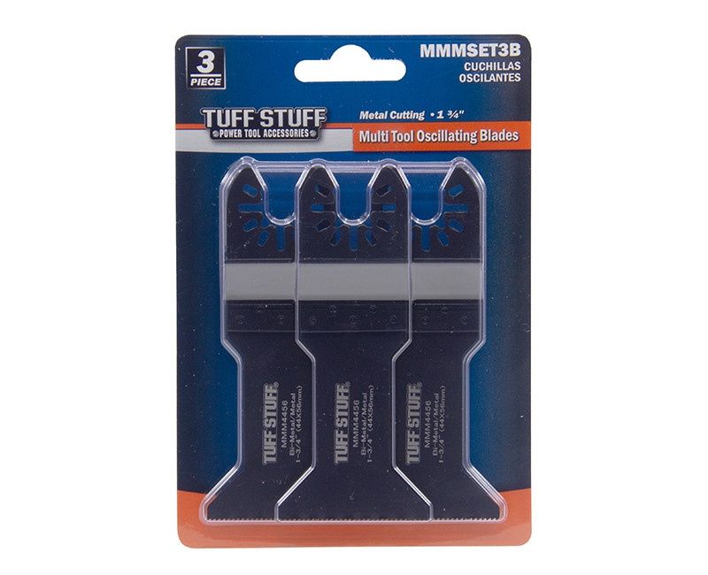 Multi Tool Oscillating Blades 1-3/4" (44x56mm) Metal Cutting 3 pc. Set