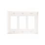 3 GANG DECORA WALL PLATE