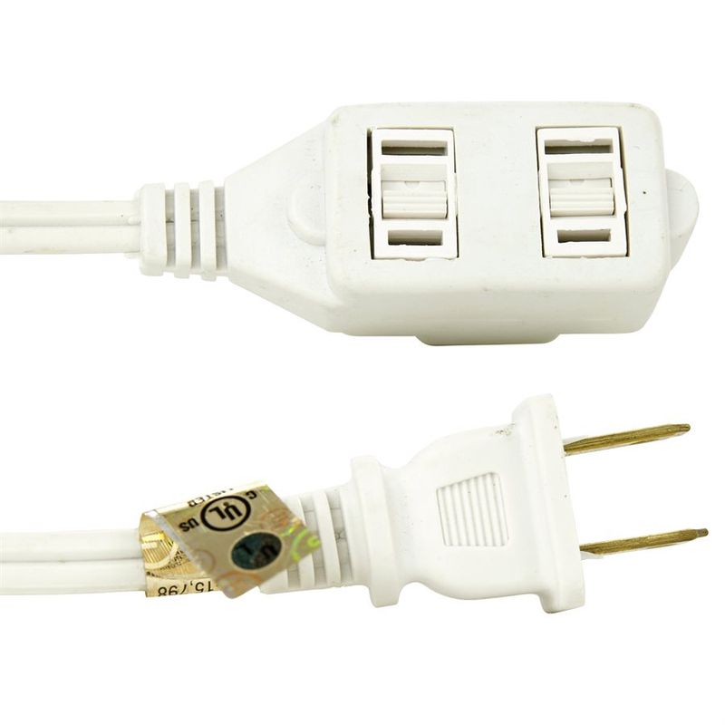 9FT WHITE EXTENSION CORD 16/2 #04110