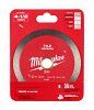 Milwaukee 49-93-9504 Saw Blade, 4-1/2 in Dia, 7/8 in-20 mm-5/8 in Arbor, Continuous Rim