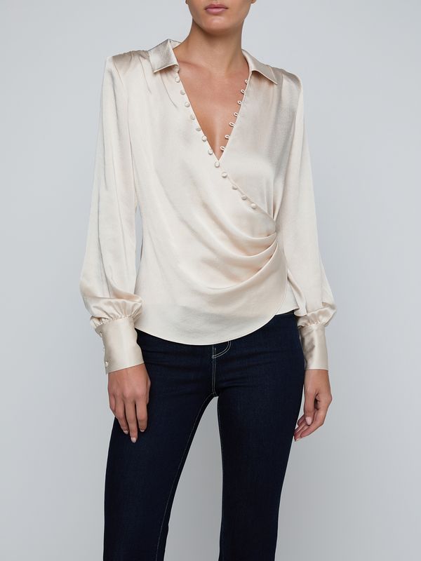BERNICE WRAP BLOUSE