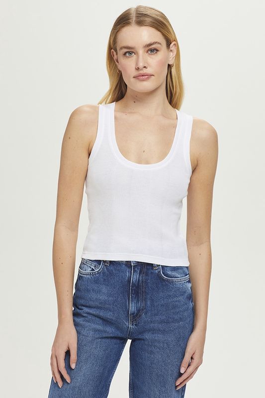 COTTON RIB CROP TANK