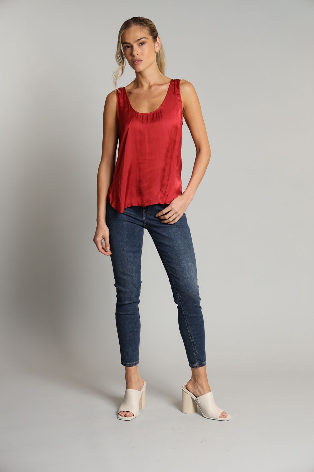 VINTAGE SATIN TANK TOP