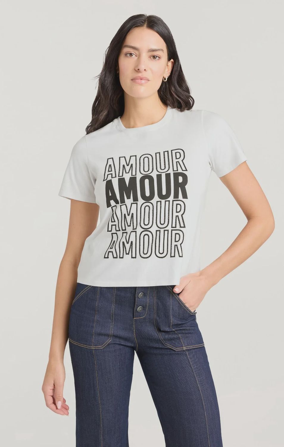 EMBELLISHED AMOUR TEE