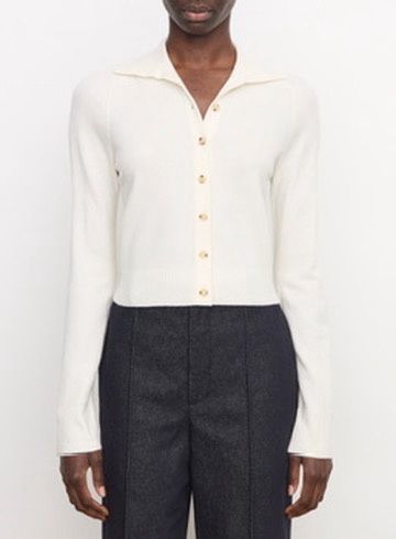 BUTTON UP POLO CARDIGAN