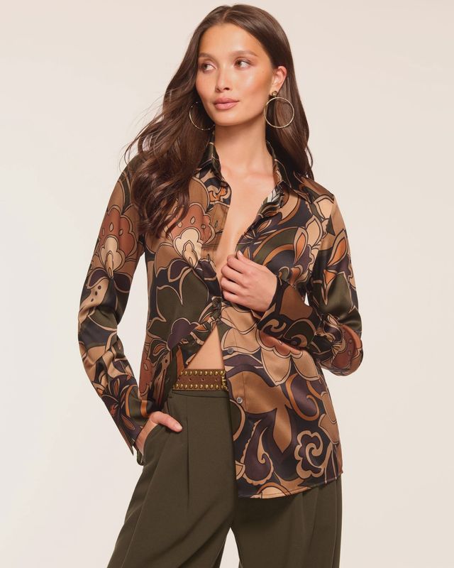 RETRO PRINT VICTORIA TOP