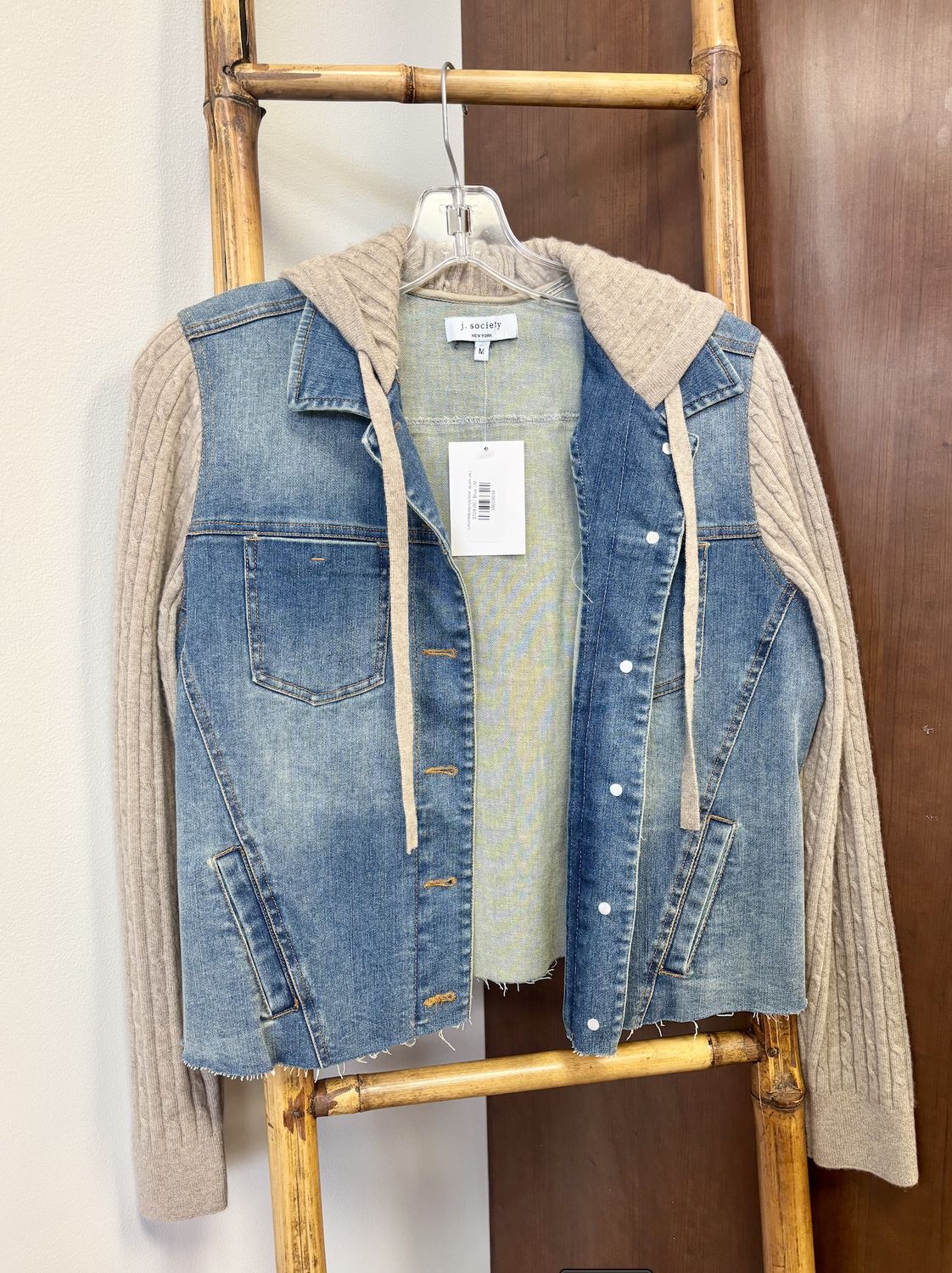 CASHMERE/DENIM JEAN JKT