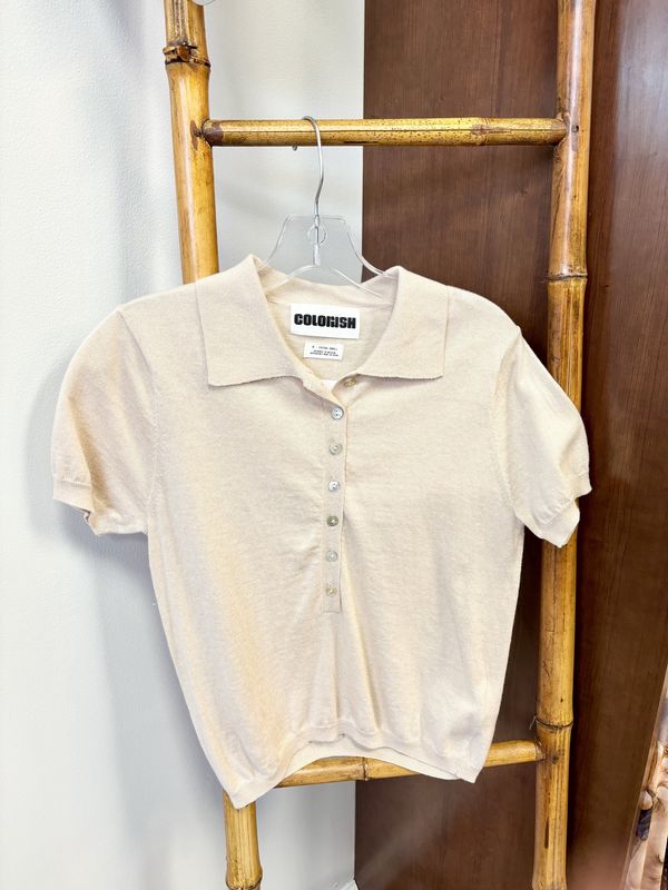 TAMARA BUTTON DOWN TEE POLO