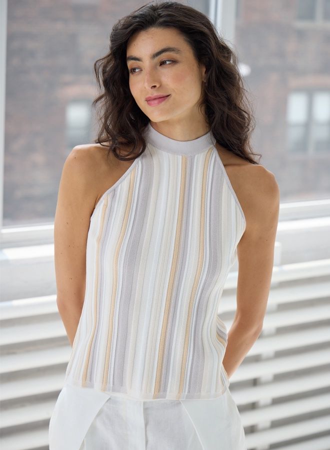 VERTICAL STITCH HALTER