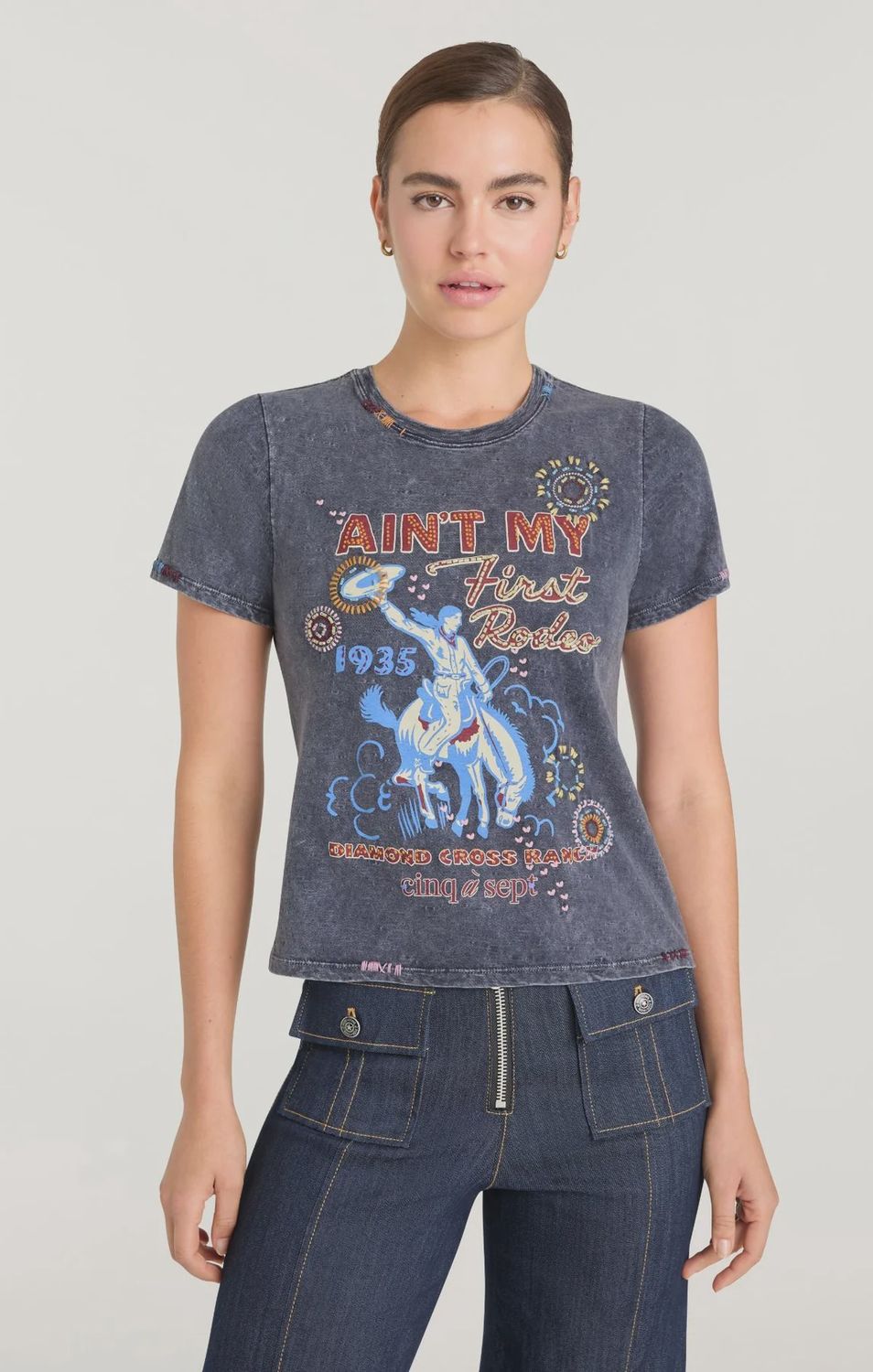 BESPOKE AINT MY FIRST RODEO SHRUNKEN TEE