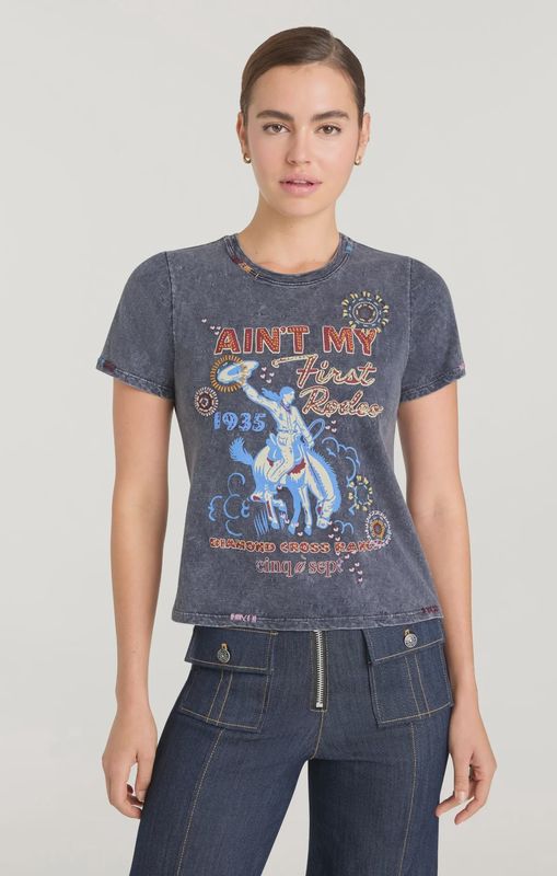 BESPOKE AINT MY FIRST RODEO SHRUNKEN TEE