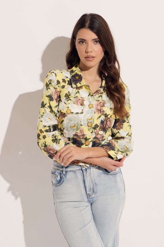YELLOW/ROSE SHORT JACKET