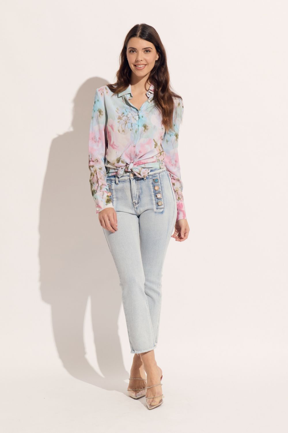 PASTEL BUTTON DOWN BLOUSE