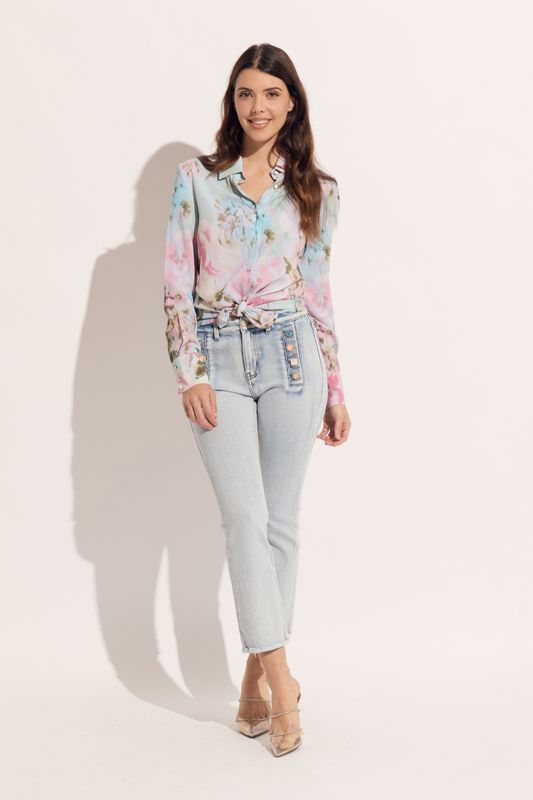 PASTEL BUTTON DOWN BLOUSE