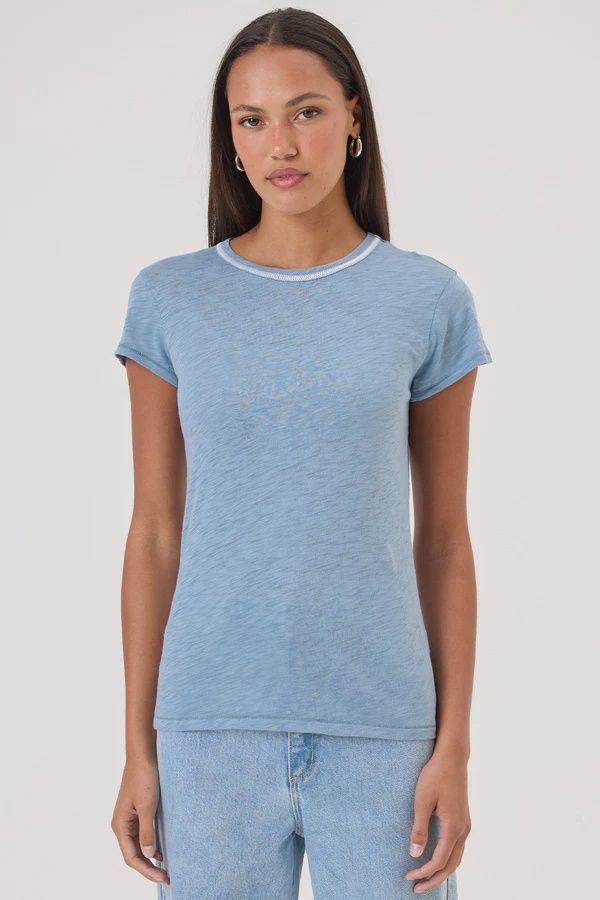 STITCH TIPPED RINGER TEE