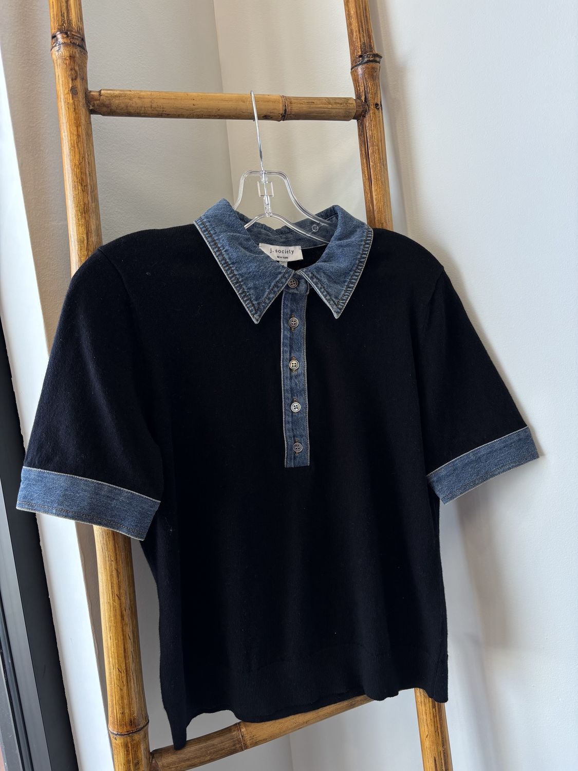 DENIM TRIM POLO