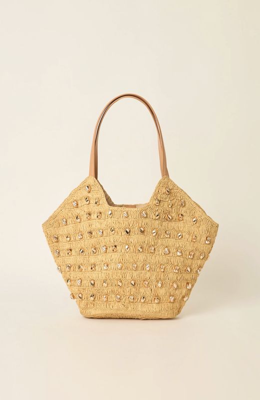 STUDDED GALIA TOTE