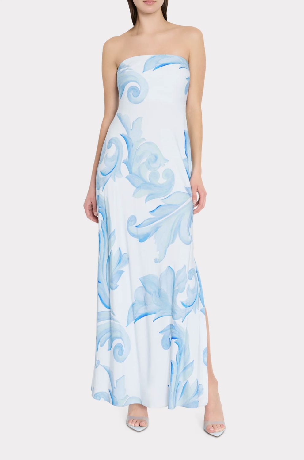 VERA SATIN FLORAL MAXI DRESS