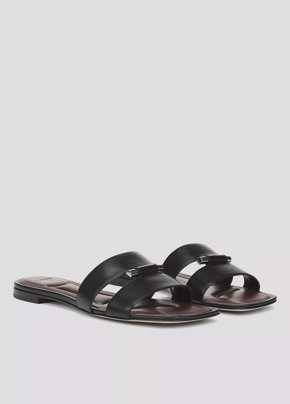 PIPER LEATHER SLIDE SANDAL