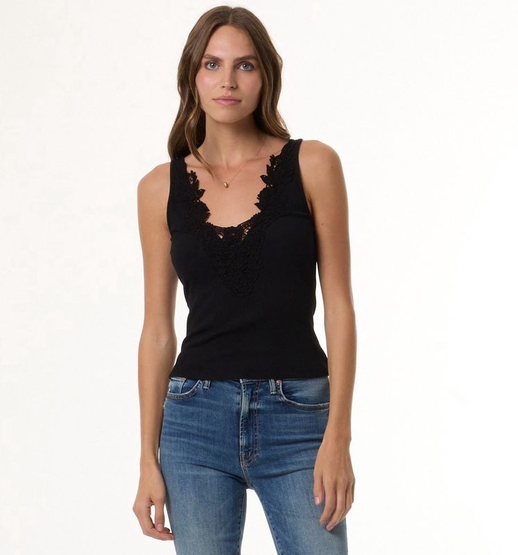 ROZA LACE EMBROIDERED TANK
