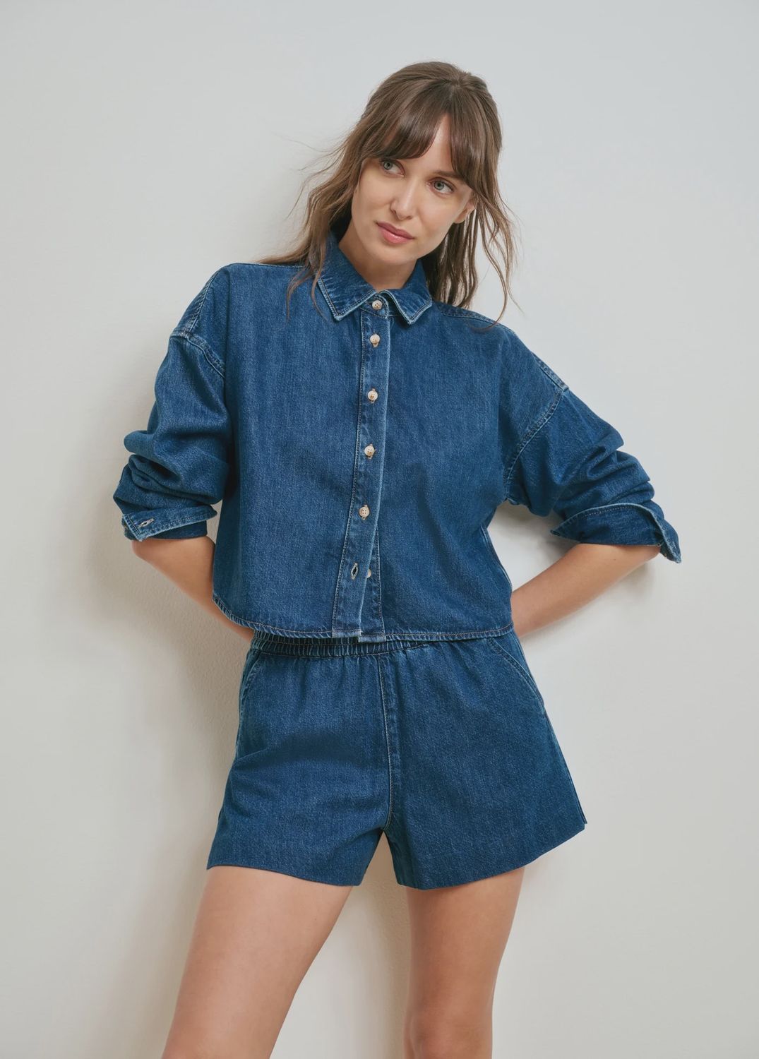 THE CROP EX BOYFRIEND SHIRT